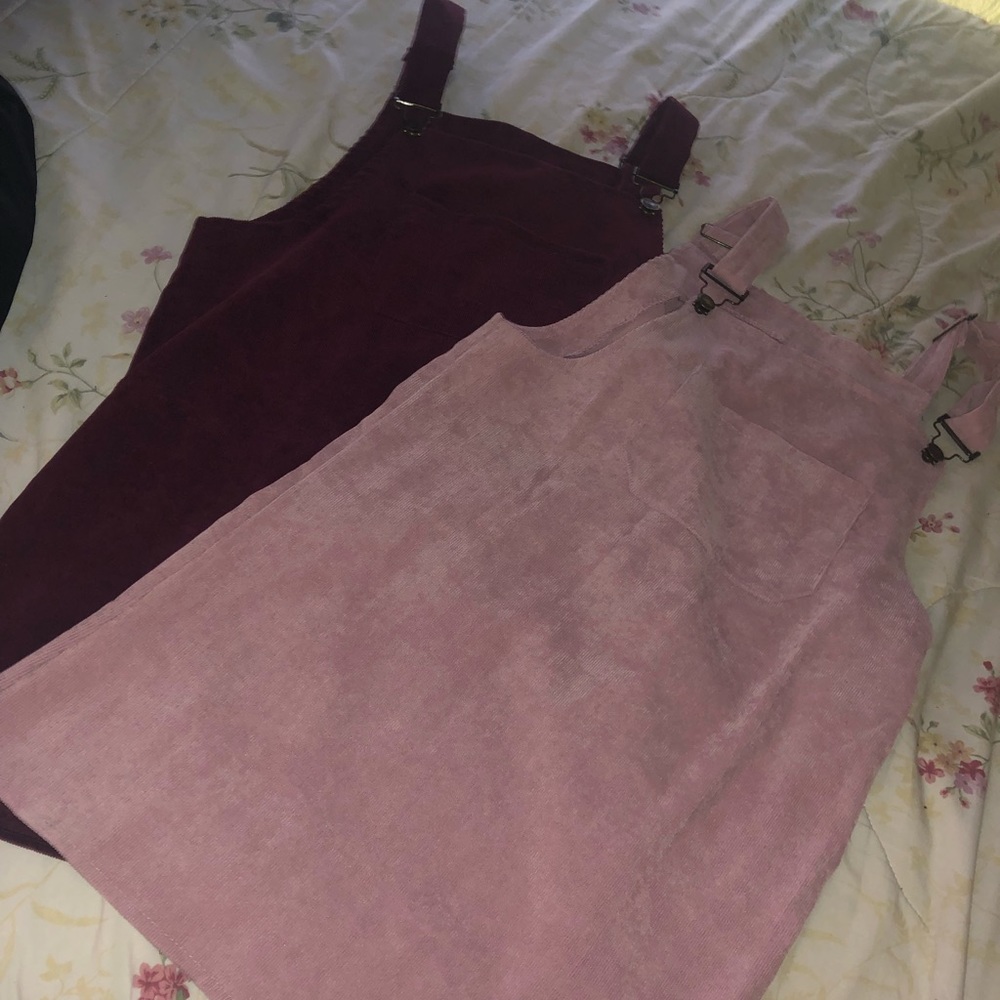 Overall dress , romwe both for $15